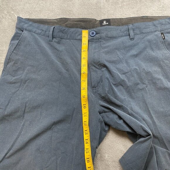 Ripzone Chino Shorts Men's 42 Gray Cotton Stretch Zip Fly Slash Pockets Outdoor - Picture 8 of 13